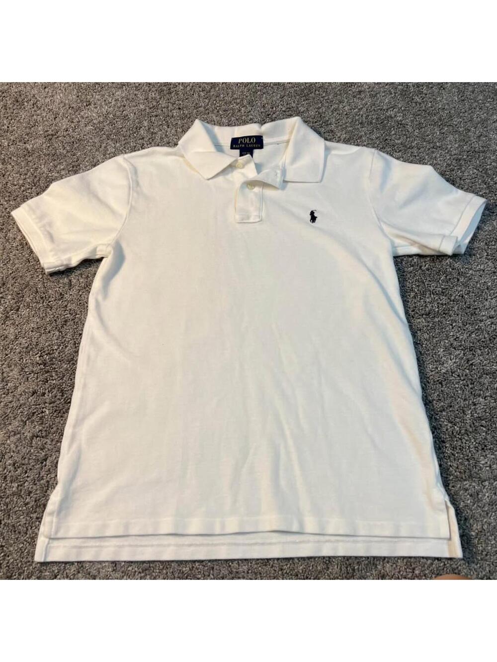Polo Ralph Lauren Boy’s Youth White Polo Shirt size Large